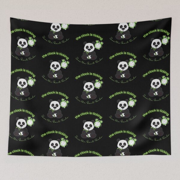 Item preview, Save The Panda The Clock is Ticking Graphic T-shirt designed and sold by MagicWolfStar.