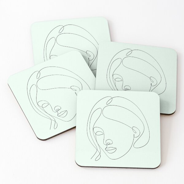 Item preview, Woman abstract face, one line drawing.  Portret female. Vector illustration designed and sold by AllaLineArt.