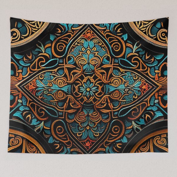 Item preview, Ancient Eclectic Pattern Digital Painting designed and sold by CodeAndColors.