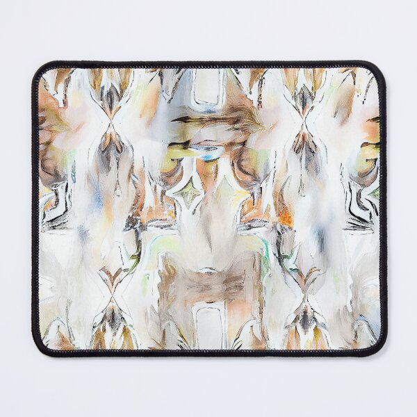 Artikelvorschau, White Impressionist Muted Bohemian Pattern Digital Painting entworfen und verkauft von CodeAndColors.