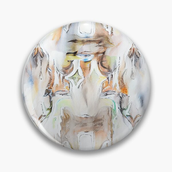 Artikelvorschau, White Impressionist Muted Bohemian Pattern Digital Painting entworfen und verkauft von CodeAndColors.