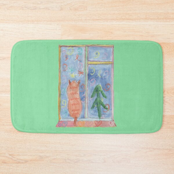 Item preview, Cat Looking at Festive Firework designed and sold by mila-ola.