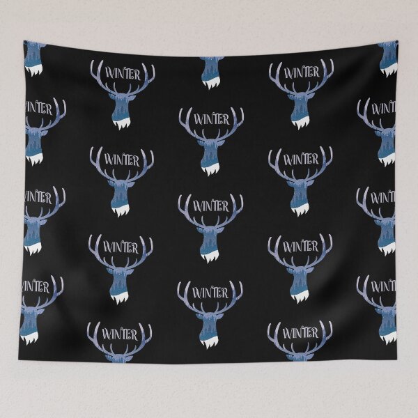 Item preview, Winter Stag Silhouette designed and sold by CreativNode.