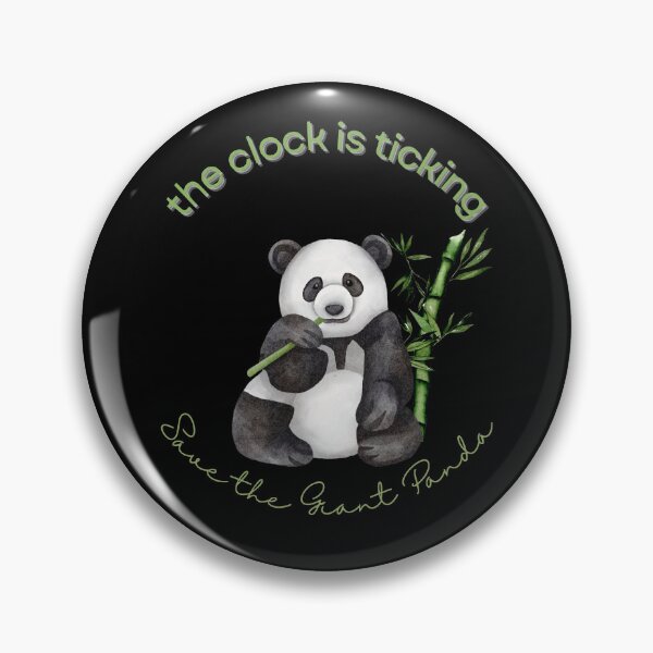 Item preview, Save The Panda The Clock is Ticking Shower Curtain designed and sold by MagicWolfStar.