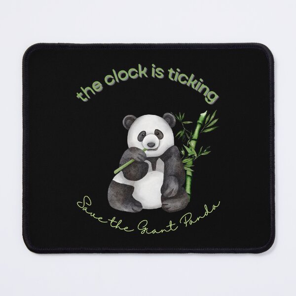 Item preview, Save The Panda The Clock is Ticking Shower Curtain designed and sold by MagicWolfStar.