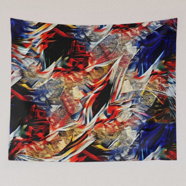 Item preview, Semi Abstract Dramatic Rough Coarse Extreme Pattern Digital Painting designed and sold by CodeAndColors.