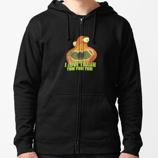 harold the garbage goober Zipped Hoodie