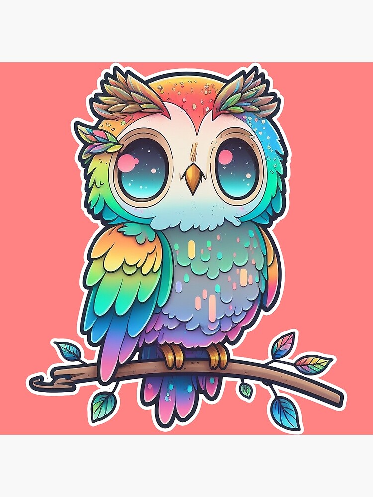 anime kawaii owl logo is also super cute The owl's big eyes and fluffy  feathers make it look very charming 20841231 Vector Art at Vecteezy