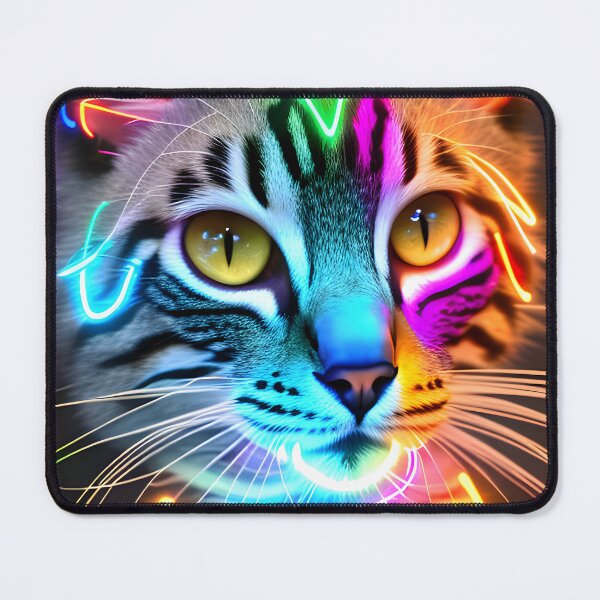 Item preview, Neon Cat - Modern Digital Art designed and sold by Ai-michiart.