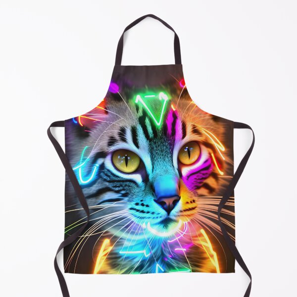 Item preview, Neon Cat - Modern Digital Art designed and sold by Ai-michiart.