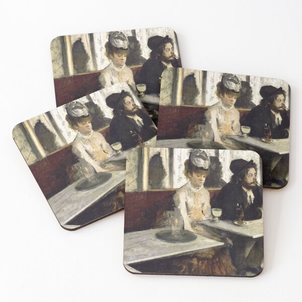 Item preview, In a Café - Edgar Degas Art Prints designed and sold by TheSoulOfArt.