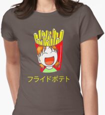 Popular French Fries Lovers Japanese Katakana SM237 New Product Women's Fitted T-Shirt