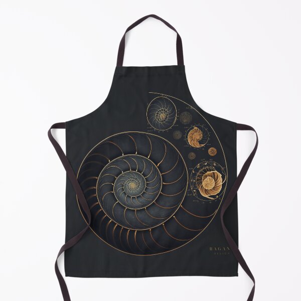 Item preview, Fibonacci Golden Ratio in Elegant and Exclusive Golden and Black Design designed and sold by RAGANADesign.