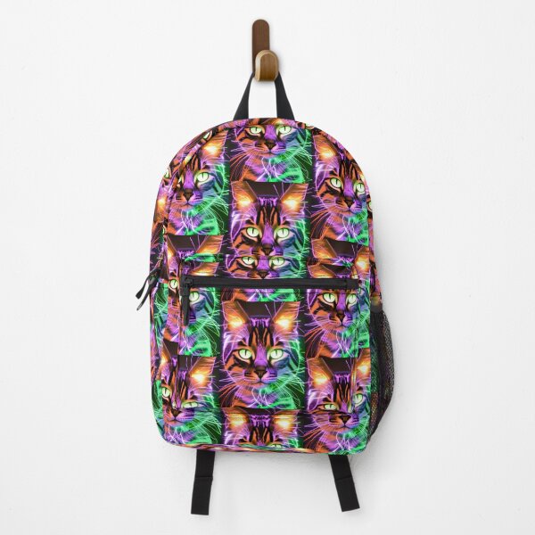 Item preview, Neon Cat - Modern Digital Art designed and sold by Ai-michiart.