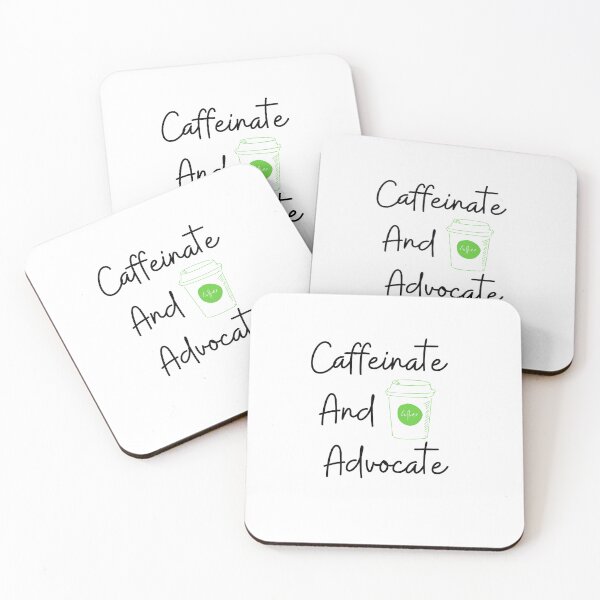 Item preview, Caffeinate And Advocate 2 designed and sold by NoManDesign.