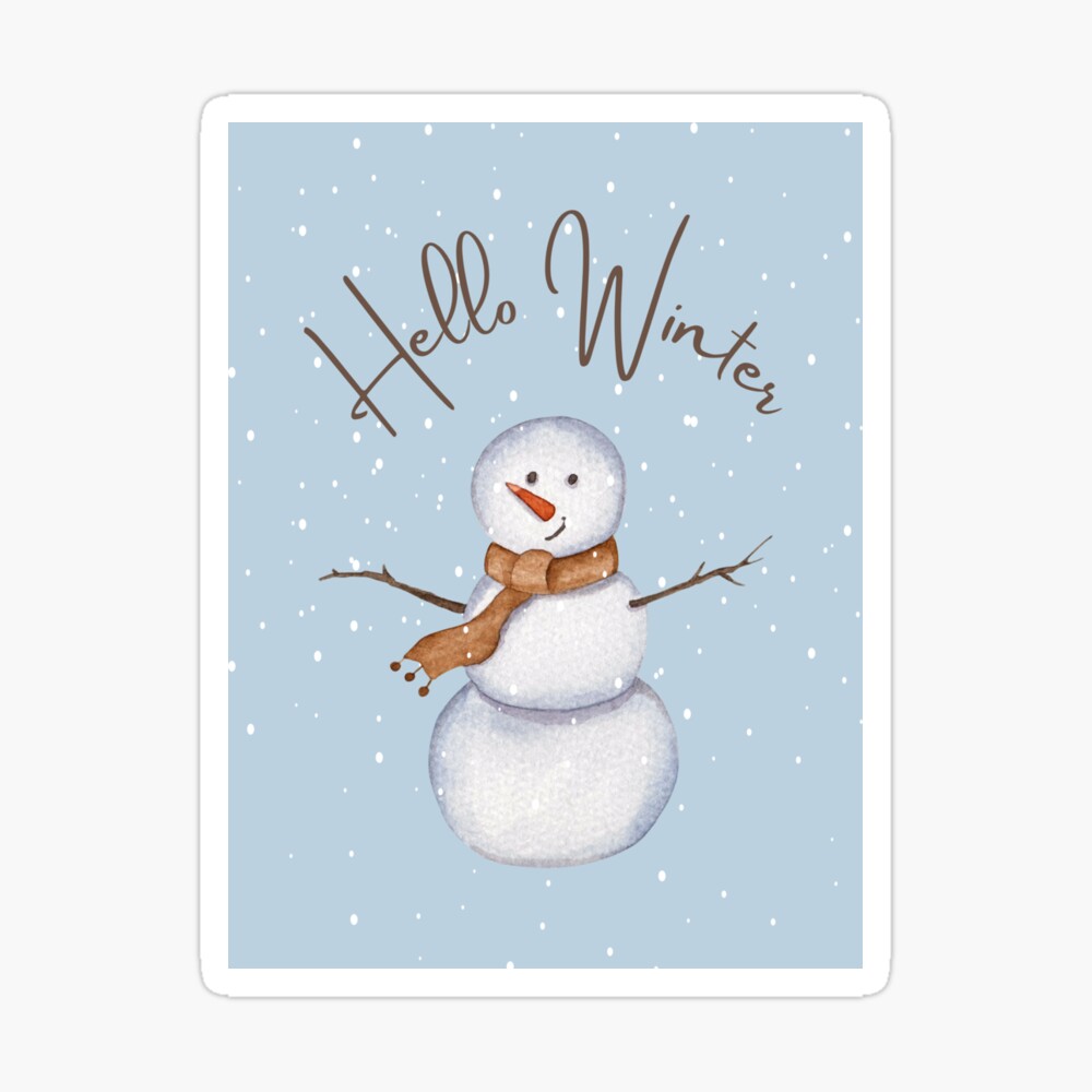 Hello Winter Gingerbread Snowmen - Wrapping Paper