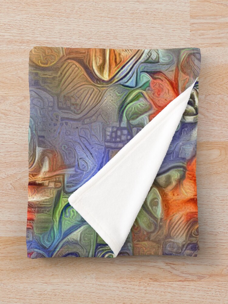 Alternate view of Sinking into deep thought Throw Blanket