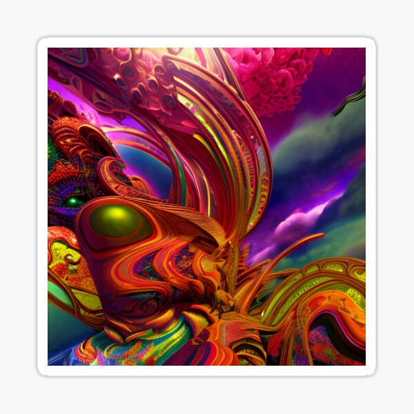Psychedelic Picture #61 - Part of Our Psychedelic Picture Collection Sticker