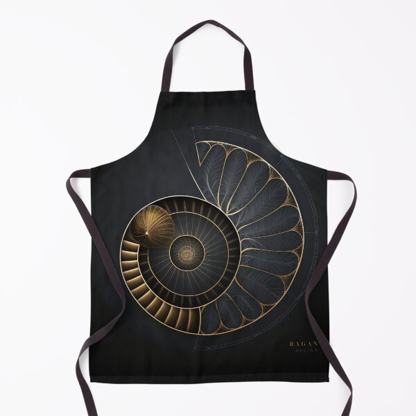 Item preview, Fibonacci Golden Ratio in Elegant and Exclusive Golden and Black Design designed and sold by RAGANADesign.