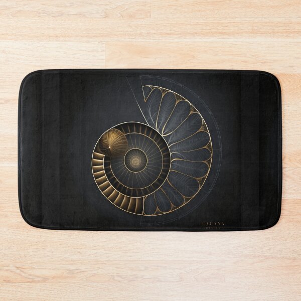 Item preview, Fibonacci Golden Ratio in Elegant and Exclusive Golden and Black Design designed and sold by RAGANADesign.