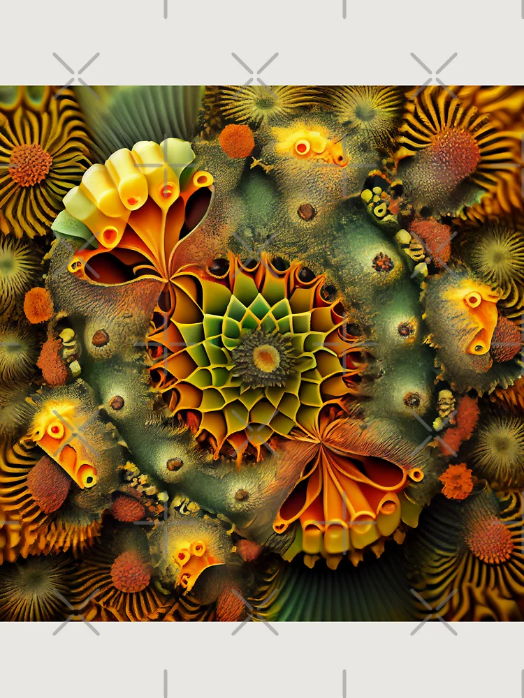 Thumbnail 6 von 6, Premium Oversized Pullover, Saturated Natural Pattern Digital Painting designt und verkauft von CodeAndColors.