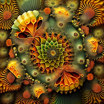 Vorschaubild zum Design Saturated Natural Pattern Digital Painting von CodeAndColors