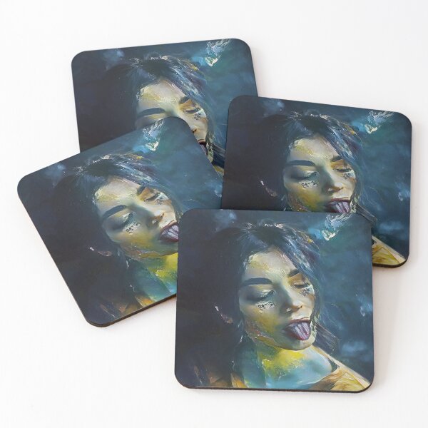 Item preview, Spiritual Girl with her Tongue out Painting Digital Art designed and sold by Gogmagosh.