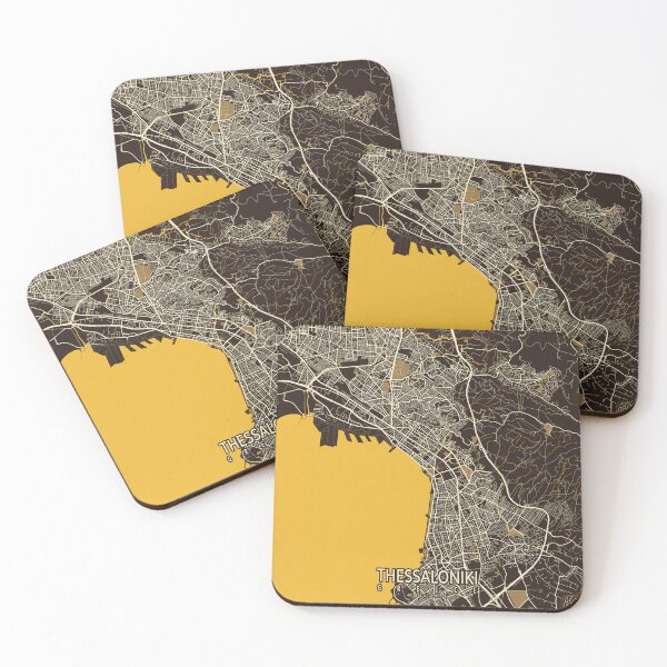 Item preview, Thessaloniki City Map of Greece - Pastel designed and sold by deMAP.