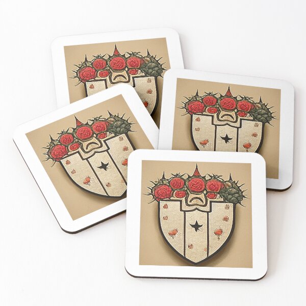 Item preview, Isological A Medieval Family Crest With Thorny Roses Surrounding designed and sold by MiuArtStore.