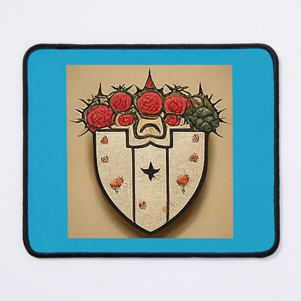 Item preview, Isological A Medieval Family Crest With Thorny Roses Surrounding designed and sold by MiuArtStore.