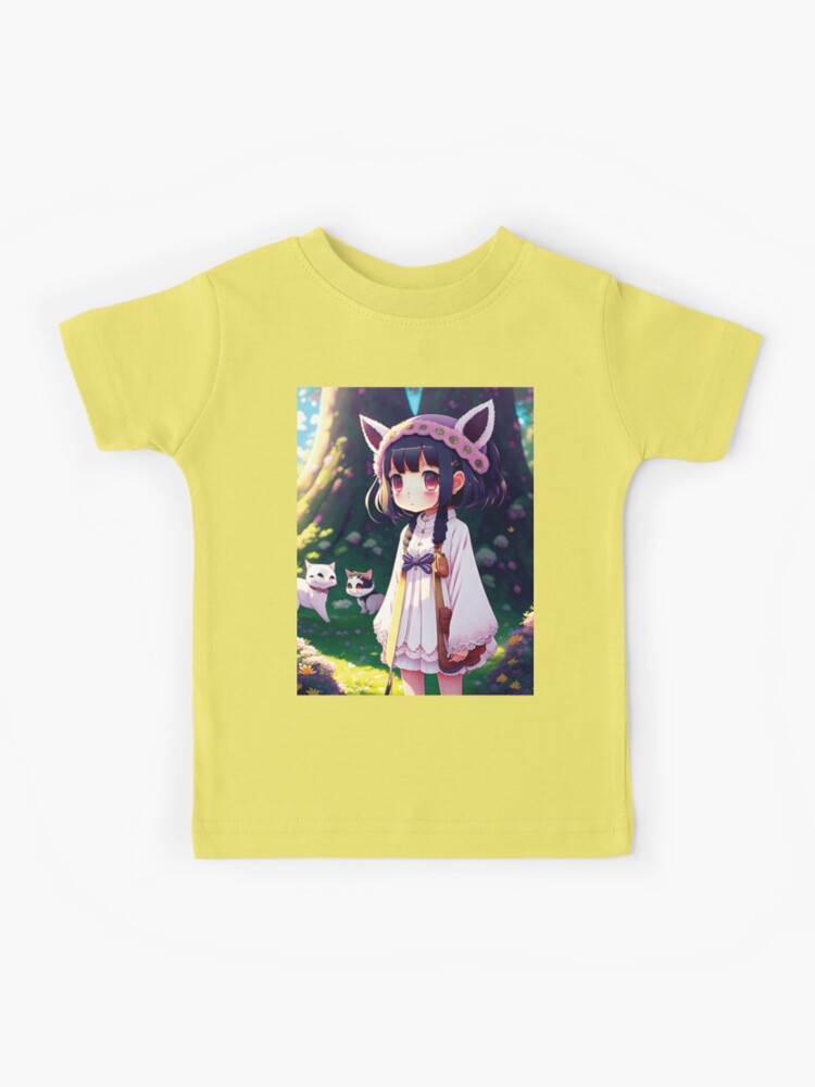Anime, anime girl, anime cat, cat cat, girl cat, sweet
