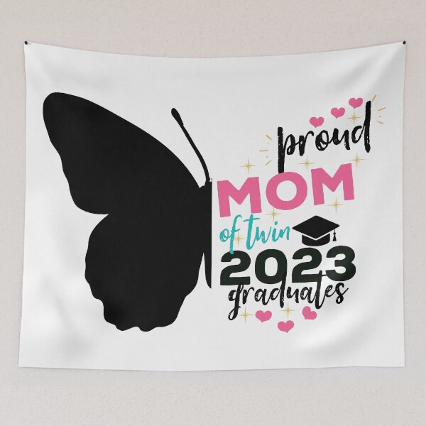Item preview, Proud Mom of Twin 2024 Graduates, Class of 2024- Black and Pink Design designed and sold by sinceanna.