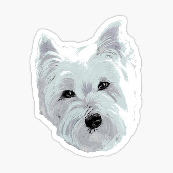 Westie Wonder ~ Face Sticker
