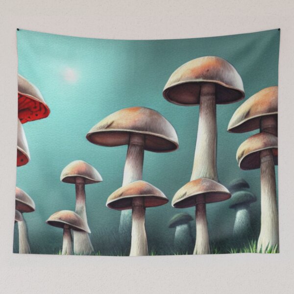 Item preview, Mushroom Forest Realistic designed and sold by SquishStitches.