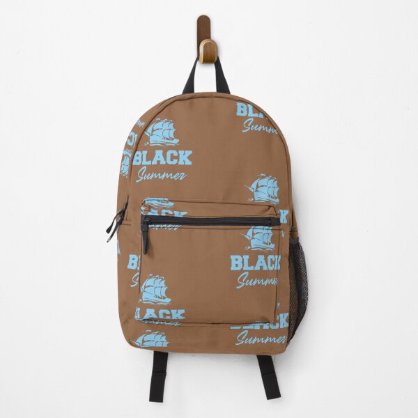 Item preview, Black Summer brown boat sail cruse ship fishing hobby flags baby blue designed and sold by Yakisha Gates.