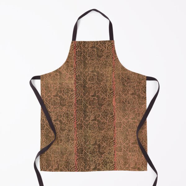 Item preview, Antique Distressed Silk Pattern with Makaras, Phoenix and Flower Motif designed and sold by ScavengerStyle.