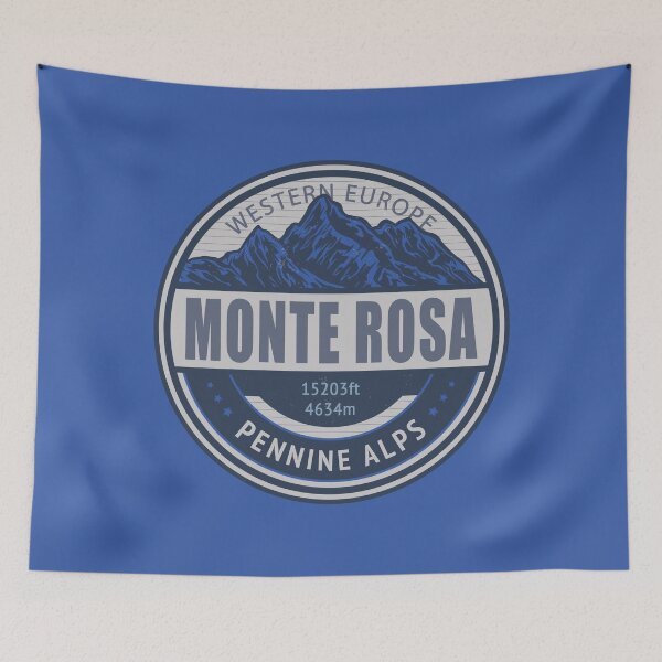 Artikelvorschau, Monte Rosa Pennine Alps Vintage Bergwanderdesign entworfen und verkauft von CynthiaGraphics.