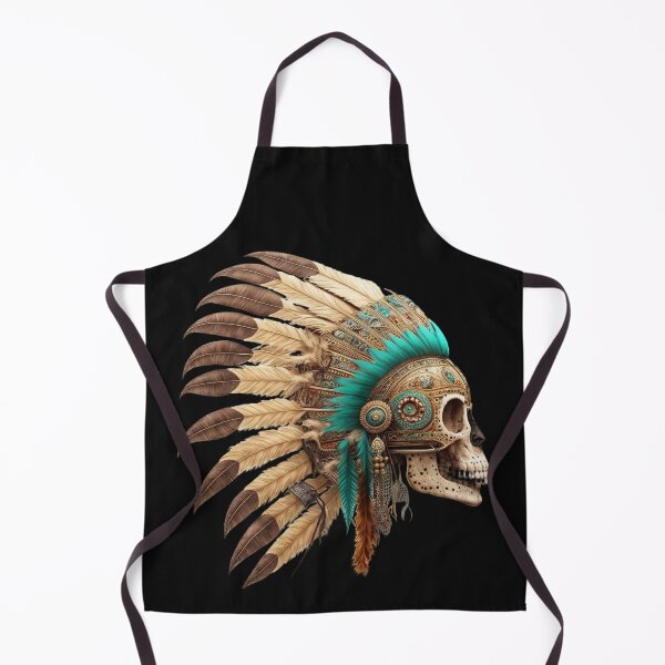 Item preview, Head of an Aztec Jaguar Warrior Skull Mexican Ancient Mythology designed and sold by CoyoteStudio.