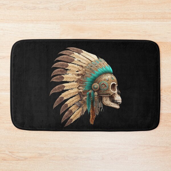 Item preview, Head of an Aztec Jaguar Warrior Skull Mexican Ancient Mythology designed and sold by CoyoteStudio.