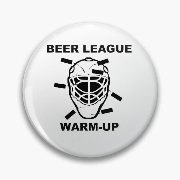 Item preview, Beer League Goalie Warmup Hockey Funny Novelty designed and sold by HatzicTshirts.