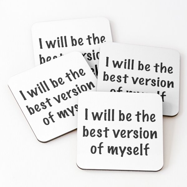Item preview, I will be the best version of myself designed and sold by CamoQuotes.