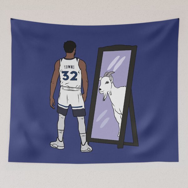Item preview, Karl-Anthony Towns Mirror GOAT designed and sold by RatTrapTees.