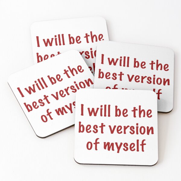 Item preview, I will be the best version of myself designed and sold by CamoQuotes.