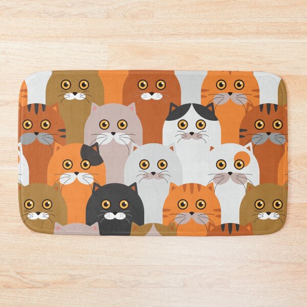 Item preview, Cute Seamless Pattern Cat designed and sold by franktact.