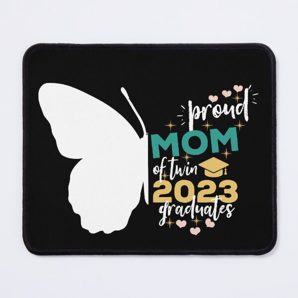 Item preview, Proud Mom of Twin 2023 Graduates, Class of 2023 -White and Gold Design designed and sold by sinceanna.