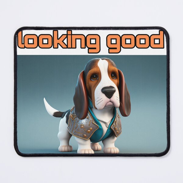 Item preview, Basset Hound - Looking Good and dressed for success designed and sold by TheArtfulAI.