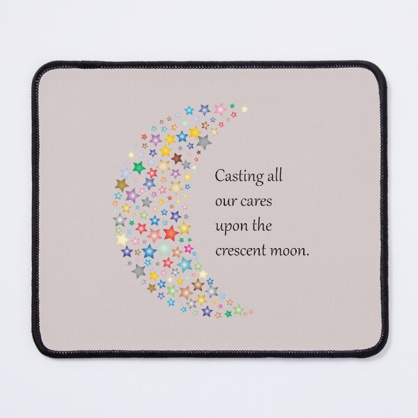 Item preview, crescent moon filled with stars: Casting all our cares up to the crescent moon designed and sold by SomeGuyLou.