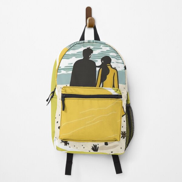 Item preview, Honeymoon Walk on the Beach - Happy Hearts 45 | Colorful Cartoon Love designed and sold by Sunchaser World.
