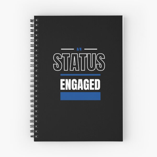 Item preview, ENGAGED - FUNNY AND QUIRKY RELATIONSHIP STATUS designed and sold by JakNJill.