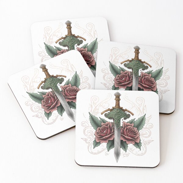 Item preview, Sword Rose Tattoo designed and sold by ArtShanth.